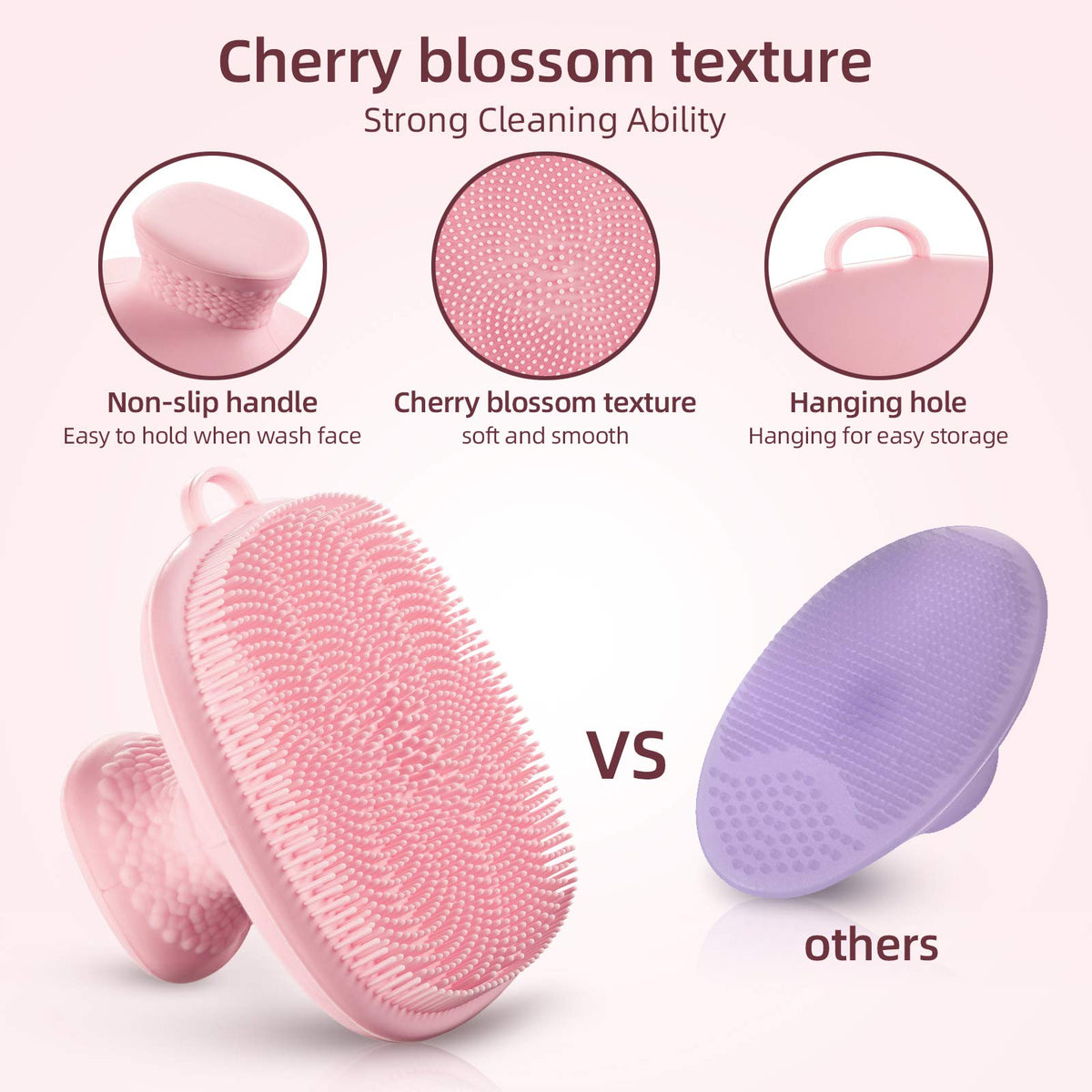 Waterproof non-slip handle of VWMYQ scrubber held securely during use.