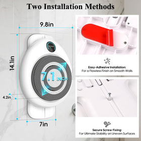 VWMYQ includes 50 disposable shower caps to prevent hair clogs.
