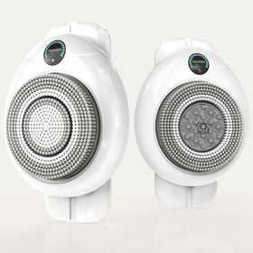 VWMYQ electric back scrubber wall-mounted for hands-free back cleansing.