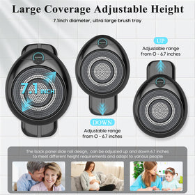 VWMYQ large 7-inch rotating head covers wide areas quickly