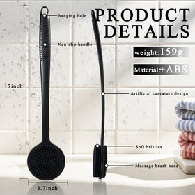 VWMYQ silicone back scrubber massage side for soothing body massage