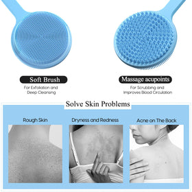 vwmyq silicone shower brush dries fast and stays hygienic between uses.