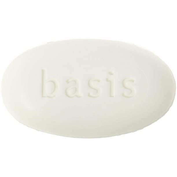 Vxoyo Basis cleansing bar close-up texture showcasing gentle surface for sensitive skin.