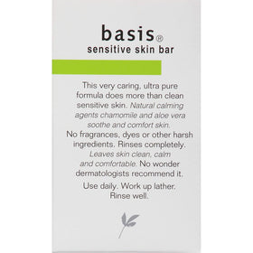 Vxoyo Basis cleansing bar foamy lather ready for gentle cleansing on sensitive skin.