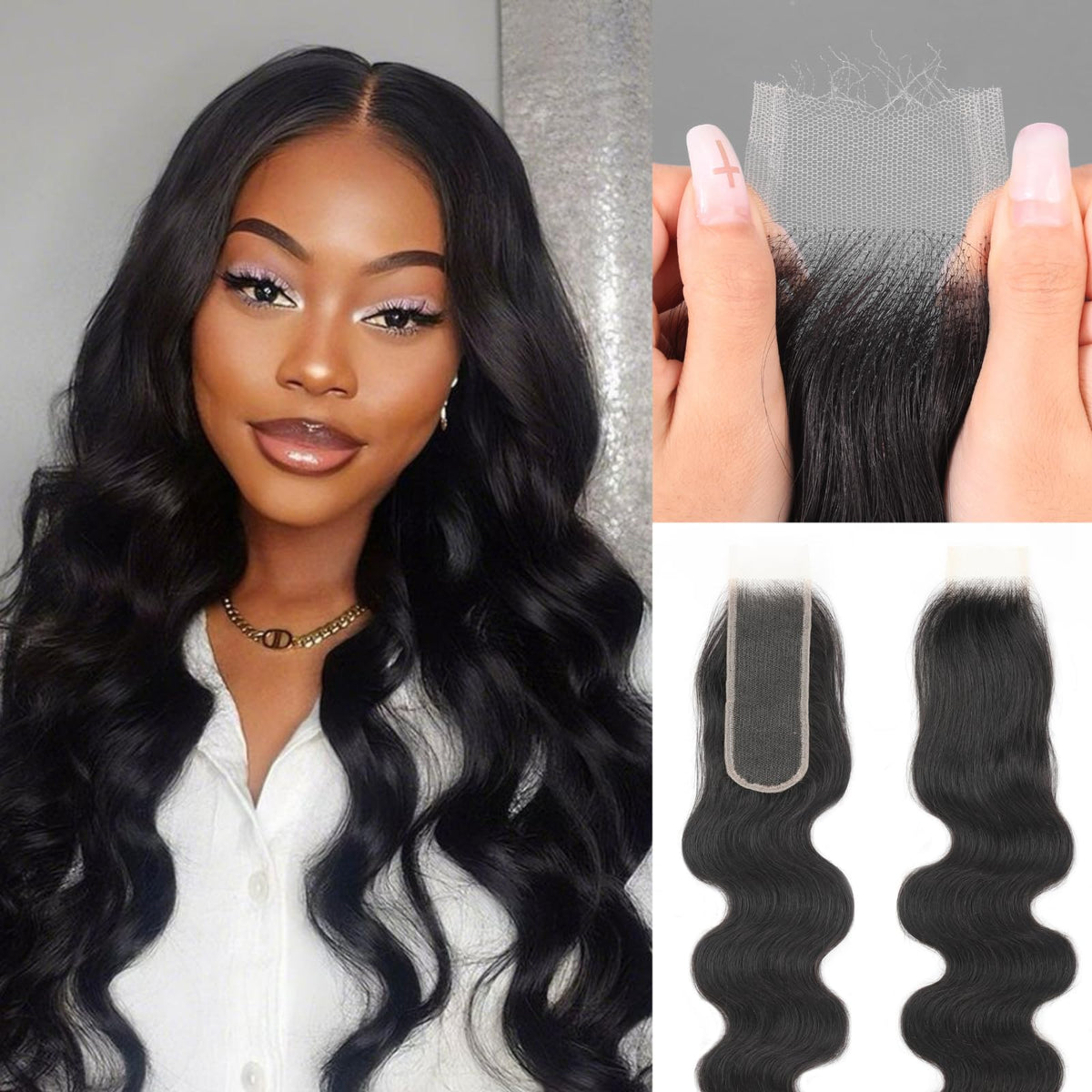 VYCRAVE 2x6 Skinlike Real HD Lace Closure melts into skin for seamless wear