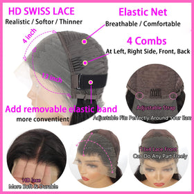 VYCRAVE Brazilian straight hair wig offering sleek, low-maintenance styling.