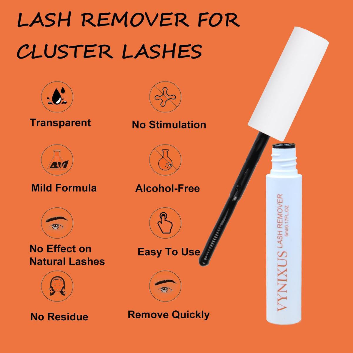 VYNIXUS applying bond under natural lashes shows secure base creation