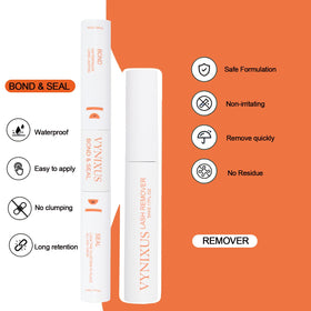 VYNIXUS cluster lash remover clear oil enables quick, residue-free removal
