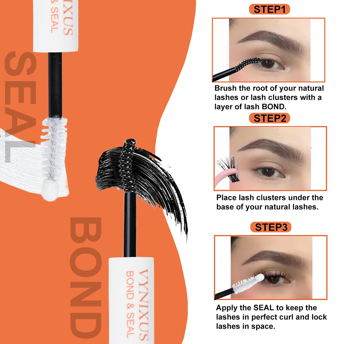 VYNIXUS lash placement with tweezers supports precise DIY application