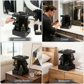 VYNOPA rotating cologne organizer daily essentials drawer ready for use