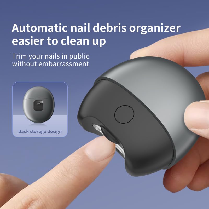 VYWmna debris storage with magnetic cover keeps nails tidy.