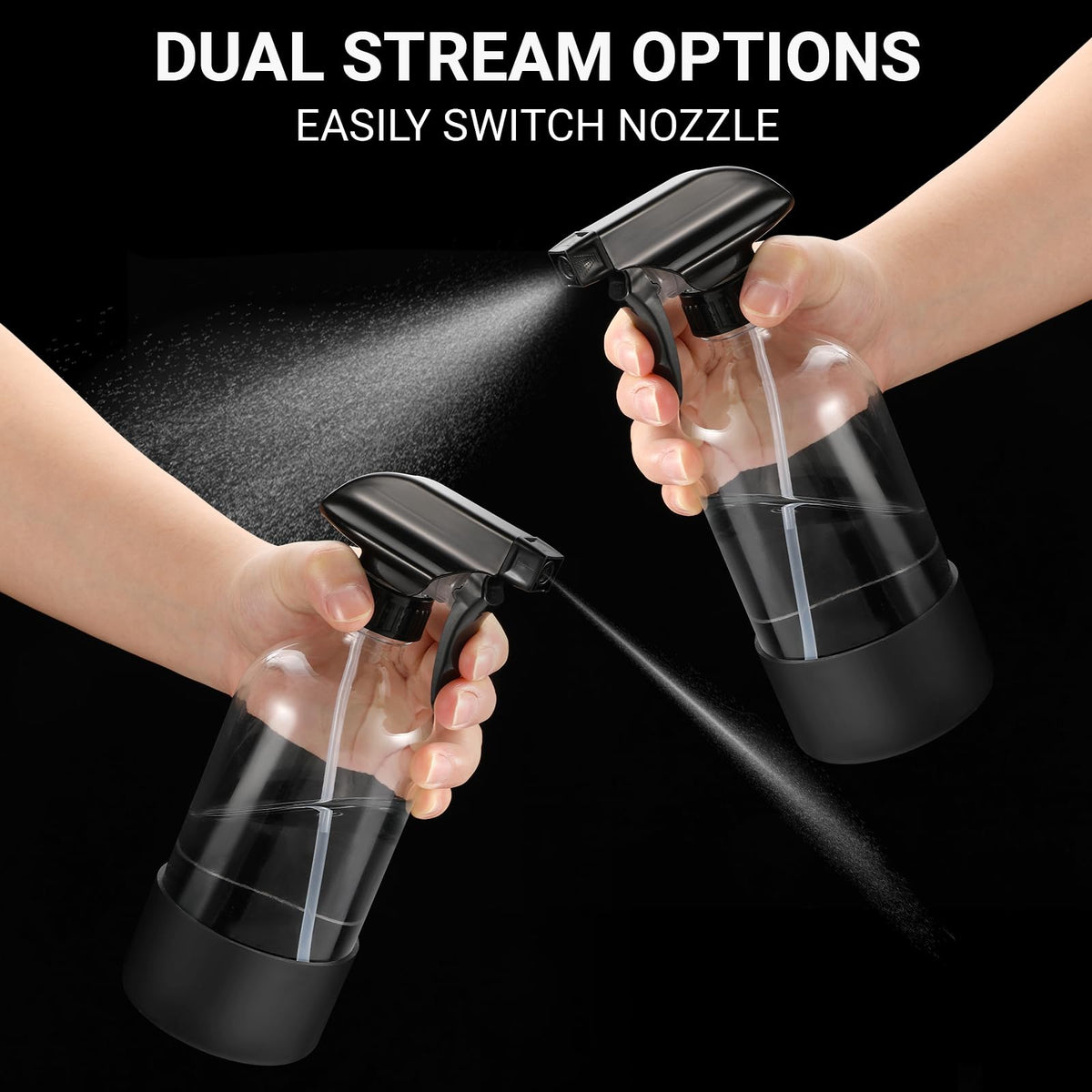 VZZNN glass spray bottle nozzle for precise mist and stream control.
