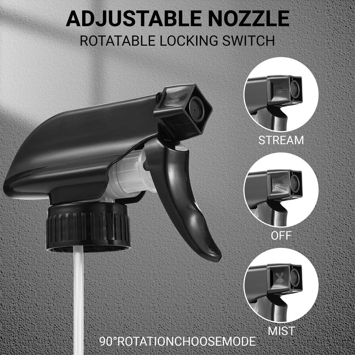 VZZNN sturdy metal cap ensures secure transport and spill prevention.