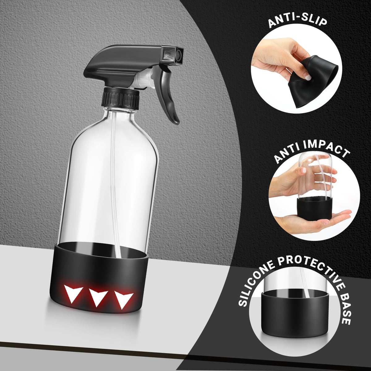 VZZNN pack of three spray bottles ready for home, garden, or garage tasks.