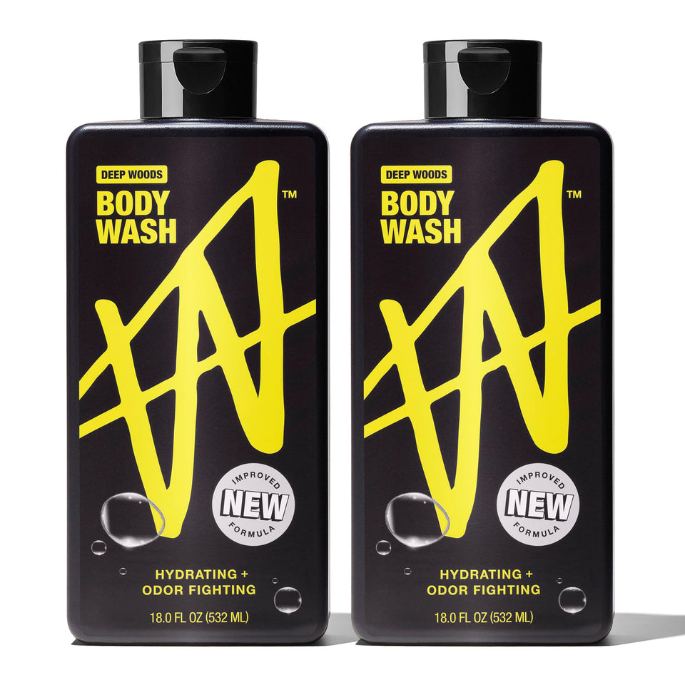 W Jake Paul Body Wash Deep Woods bottle with bold scent for daily freshness