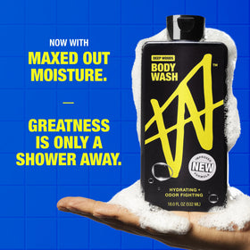 W Jake Paul Body Wash Deep Woods scent notes with citrus, sandalwood, amber