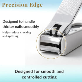 Wablade built-in nail file for smoothing and shaping nails after trim.