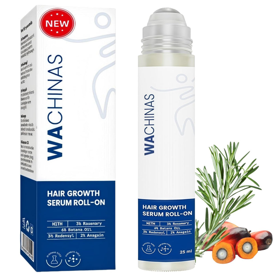 Wachinas batana oil roll-on bottle for targeted thinning-area care and scalp nourishment