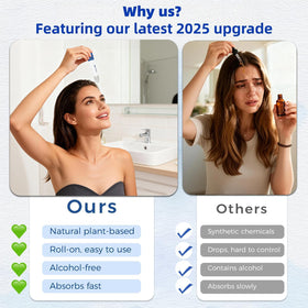 Wachinas daily-use hair serum roll-on with light, non-greasy texture