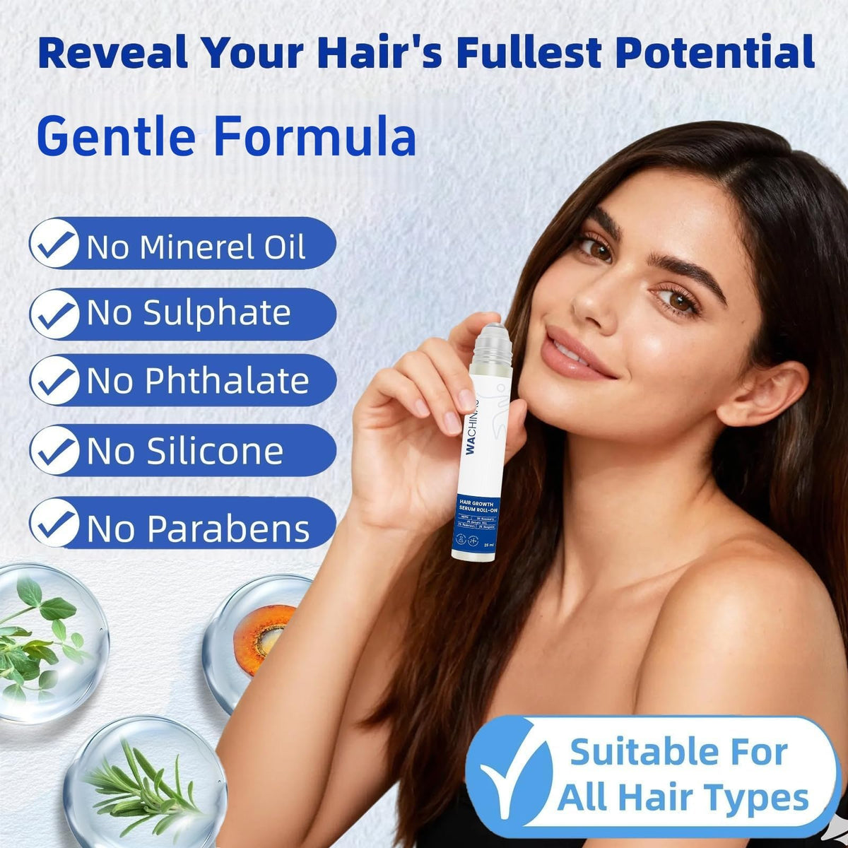 Wachinas rosemary-ginger roll-on with fast-absorbing formula for daily use
