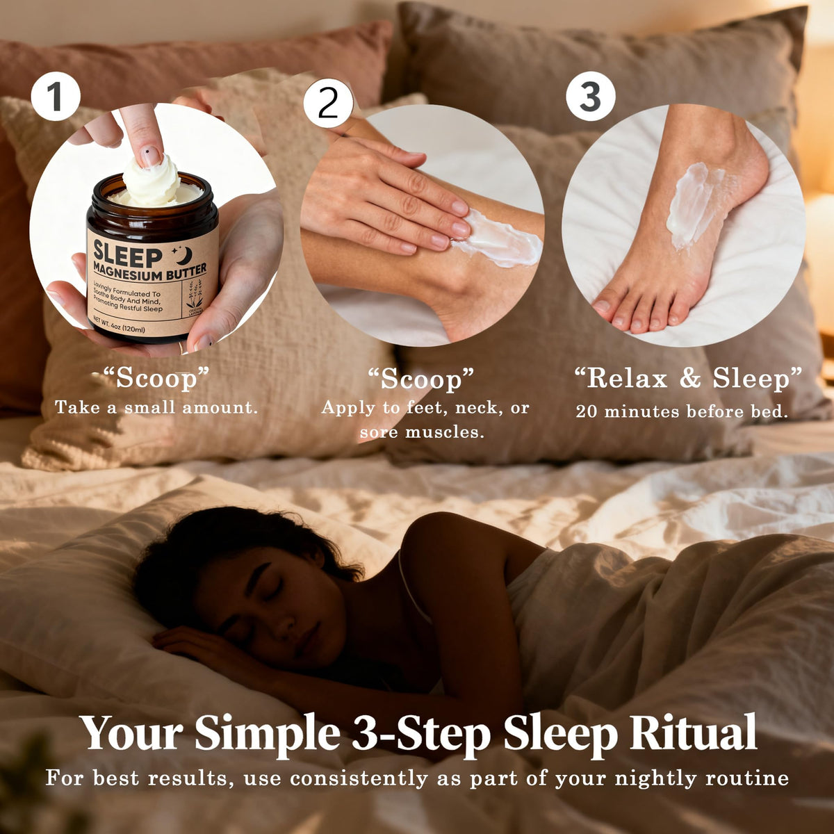 WAESKI Magnesium Butter lavender aroma provides a calming scent for unwinding