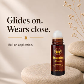 WagsMarket Egyptian Musk Oil cap close-up shows secure travel-friendly design.