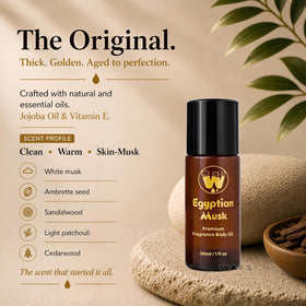 WagsMarket Egyptian Musk Oil packaging makes gifting simple.