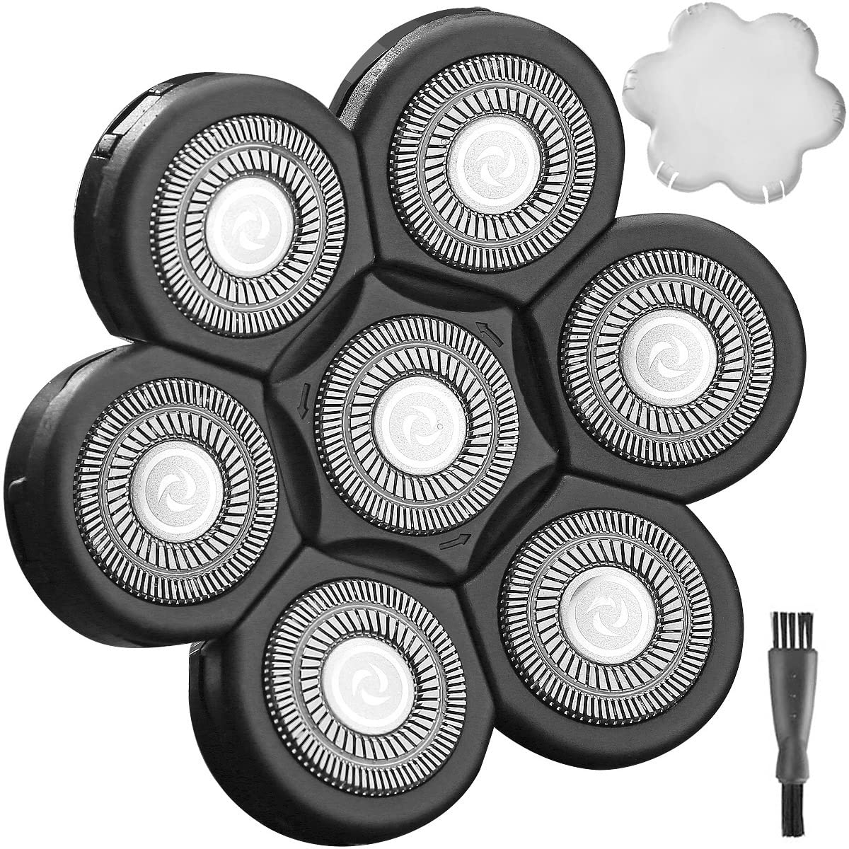 WAHFOX 7D universal heads pack for quick replacement and renewed shaving performance.