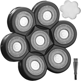 WAHFOX 7D universal heads pack for quick replacement and renewed shaving performance.