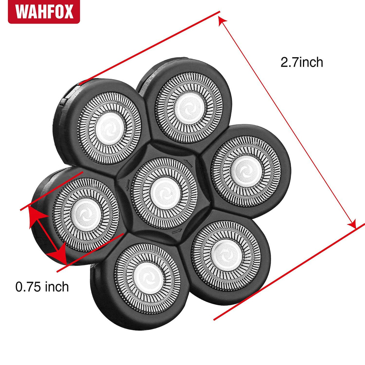 WAHFOX blade cover and cleaning brush included for easy maintenance.