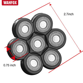 WAHFOX blade cover and cleaning brush included for easy maintenance.