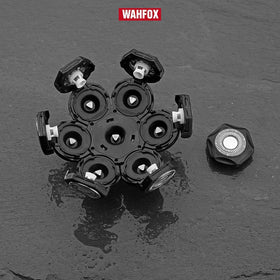 WAHFOX compatible models chart showing broad compatibility (excludes Skull Shaver and Remington).