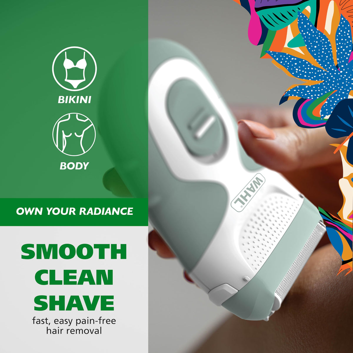 Be Radiant by Wahl long hair trimmer bar detail helps feed longer hairs.
