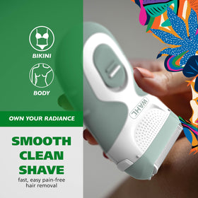 Be Radiant by Wahl long hair trimmer bar detail helps feed longer hairs.