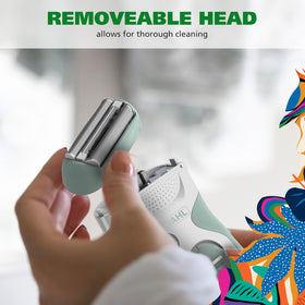Be Radiant by Wahl removable head enables quick cleaning.