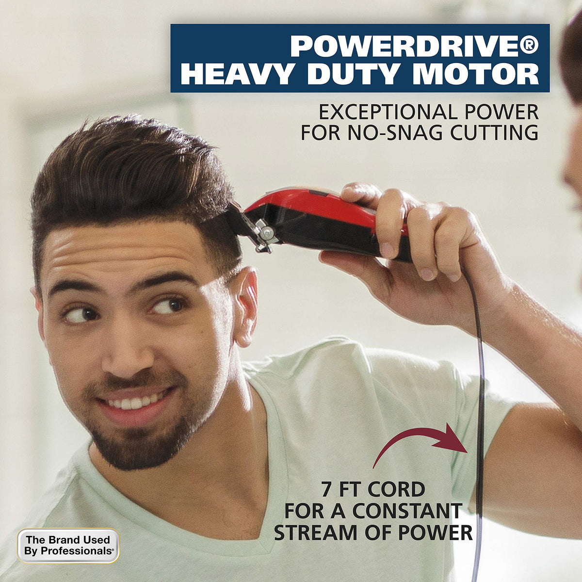 Pop-up trimmer attachment ready for precise detailing.