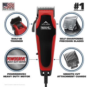 PowerDrive motor on Wahl Clip N Trim powers through thick hair.