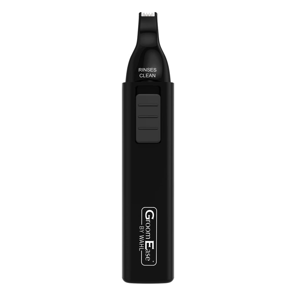 Wahl GroomEase ear-nose trimmer in black for precise on-the-go grooming