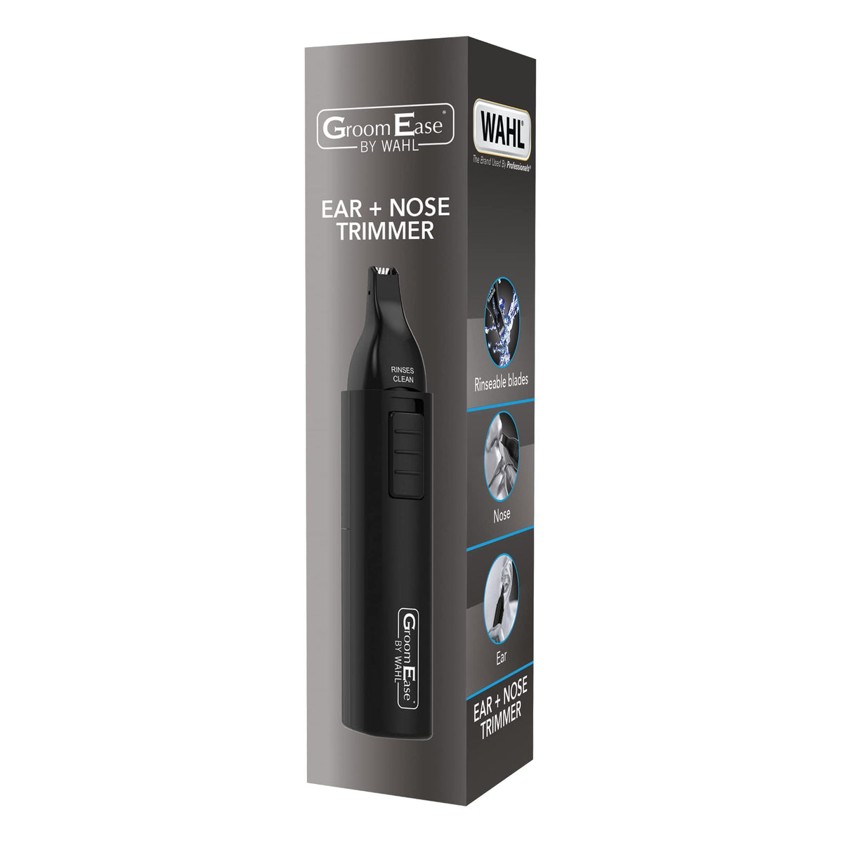 Wahl GroomEase sleek black design complements daily grooming routines