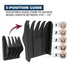Wahl guide comb 1/16 inch for fine detailing.