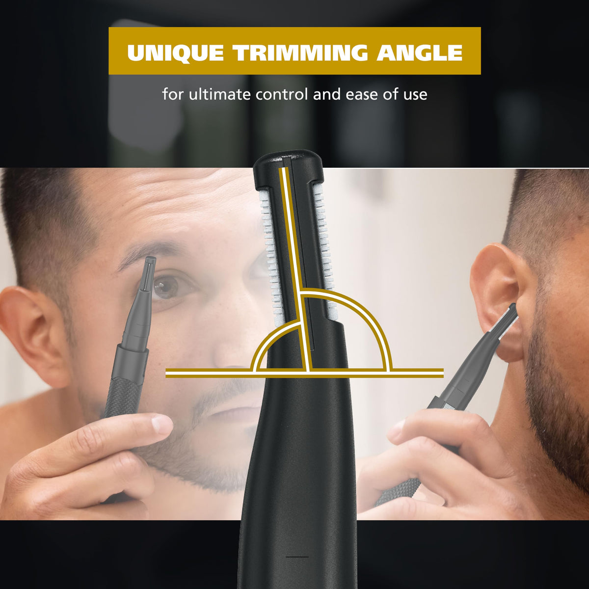 Wahl Manscaper ear-nose trimmer head reaches difficult areas