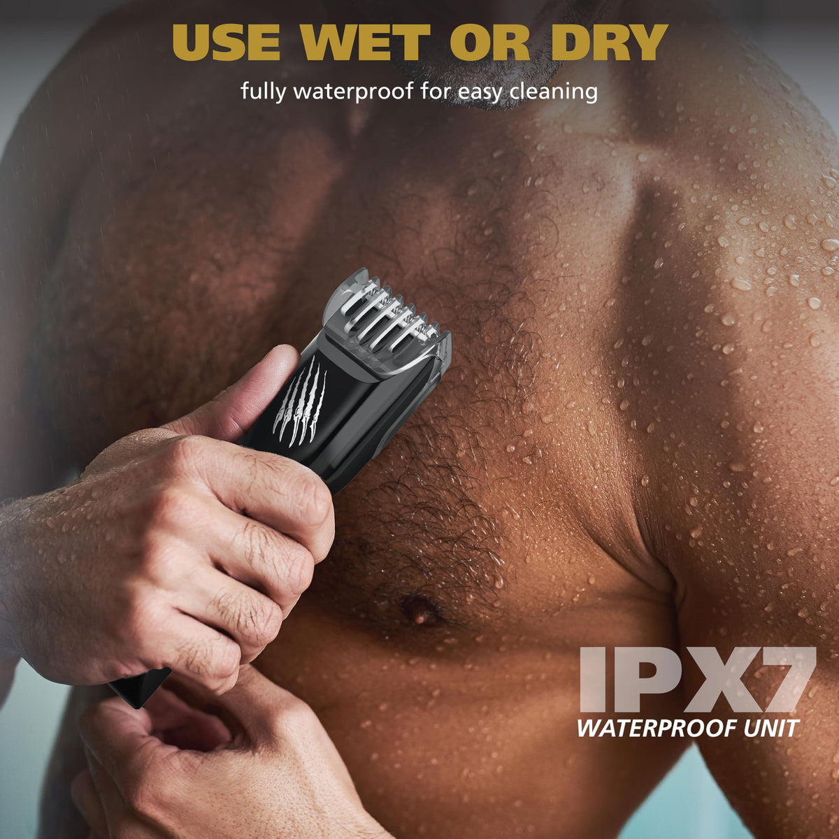 Wahl Manscaper Grizzly removable blades for easy hygienic cleaning