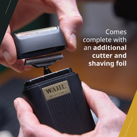 Wahl Micro Power Shaver blade and foil ready for fast swaps.
