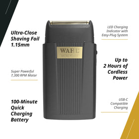 Wahl Micro Power Shaver LED indicator displays charging status clearly.