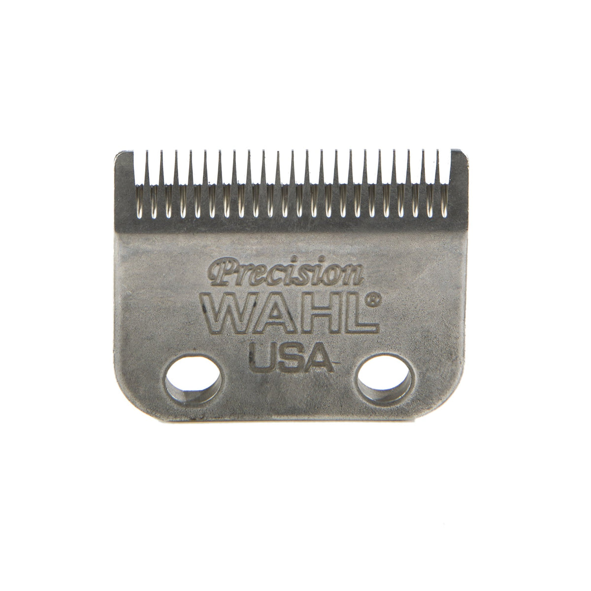 Wahl Precision 2-Hole blade in packaging ready for replacement.