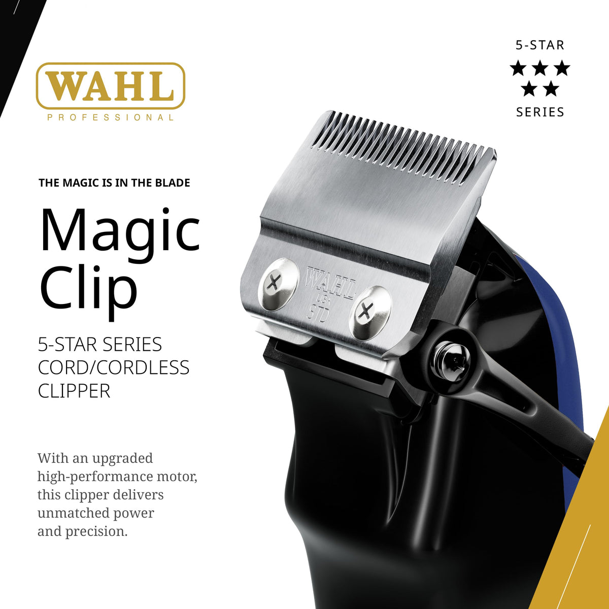 Wahl Magic Clip in action demonstrates cordless operation for fast trims.