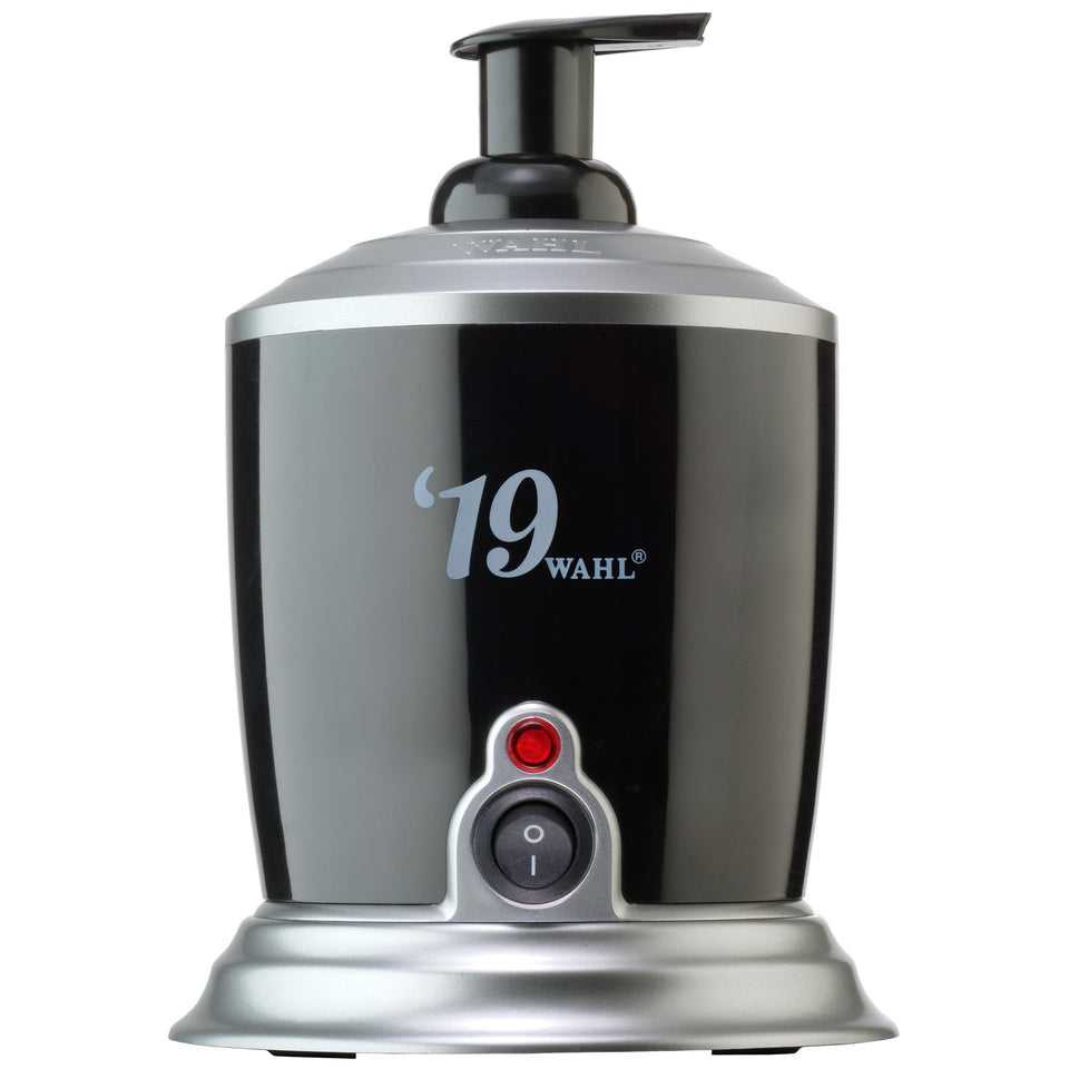 Wahl Professional 5 Star hot lather machine front view showing sleek design and readiness