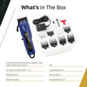 Wahl Crunch Blade tech works through thick hair for precision.