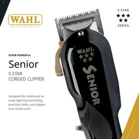 Wahl Professional 5 Star Senior Clipper side view highlighting ergonomic handling