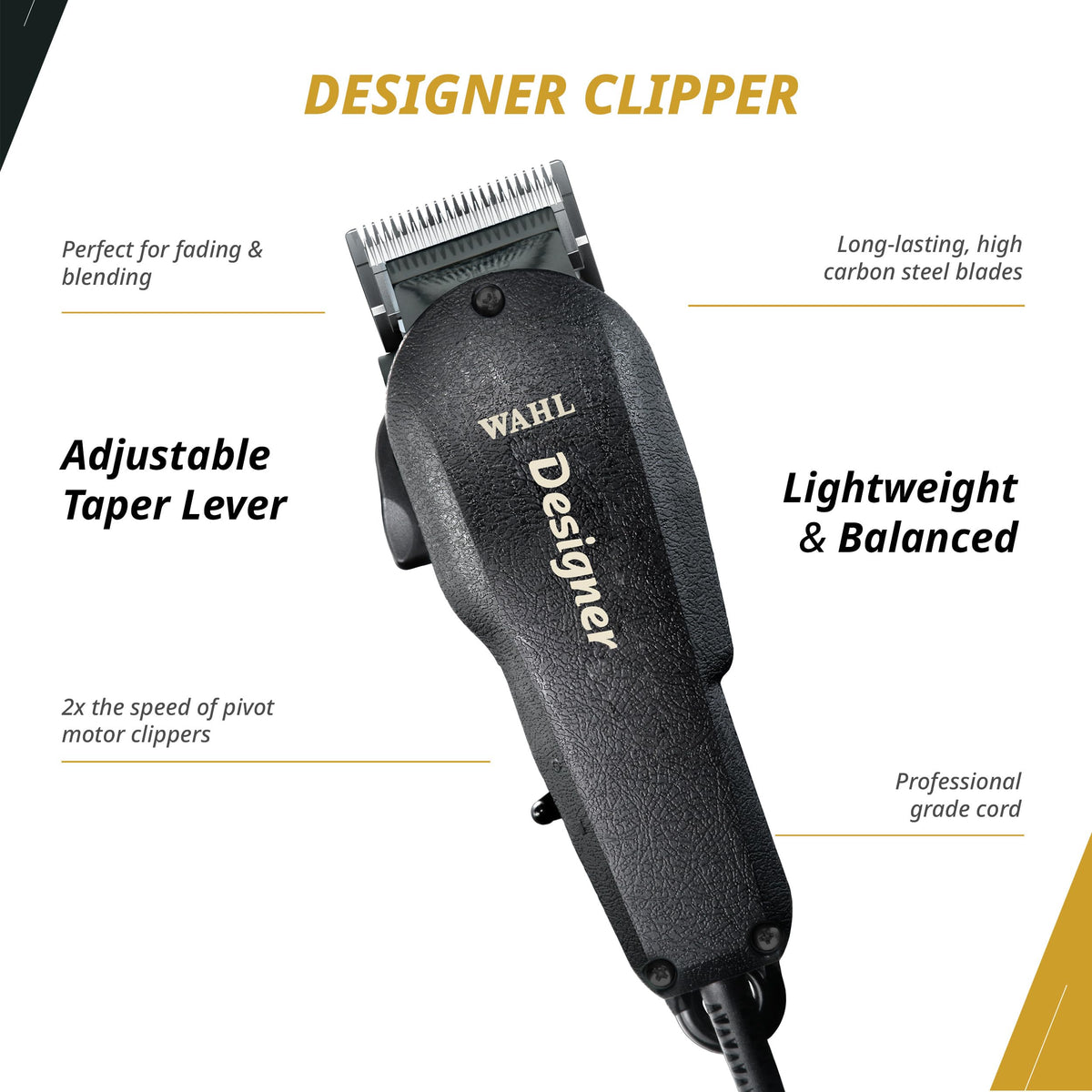 Wahl Professional All Star Combo adjustable taper lever for versatile length control